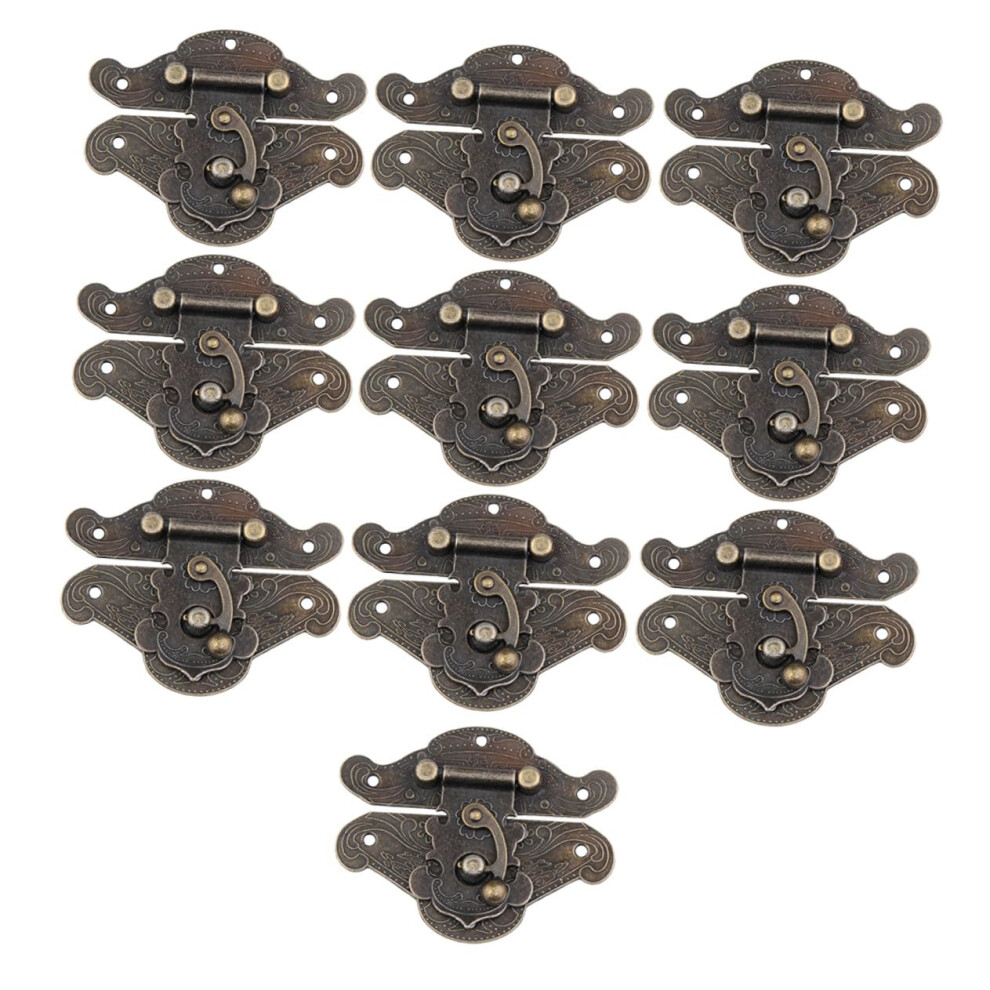 10 Sets Vintage Zinc Alloy Cabinet Latch With Antique Finish For Wooden Box And Furniture 9771547211310
