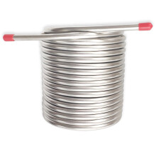 14m 304 Stainless Steel Double Layer Wort Chiller for Home Brewing with Fast Cooling Performance