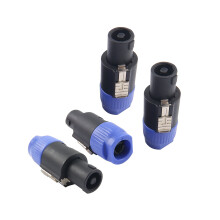 Speakon Connector 4 Pole Twist Lock Speaker Plug Compatible with Neutrik NL4 NL2 Series 4 Pack