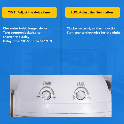 Wall Mounted Outdoor Motion Sensor Light with Dusk to Dawn PIR, 180 Detection, Adjustable Timer, White 2