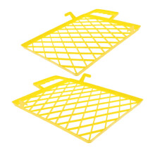 2pcs Durable Plastic Paint Tray Grid Liners and Reusable Paint Strainer for Smooth Application