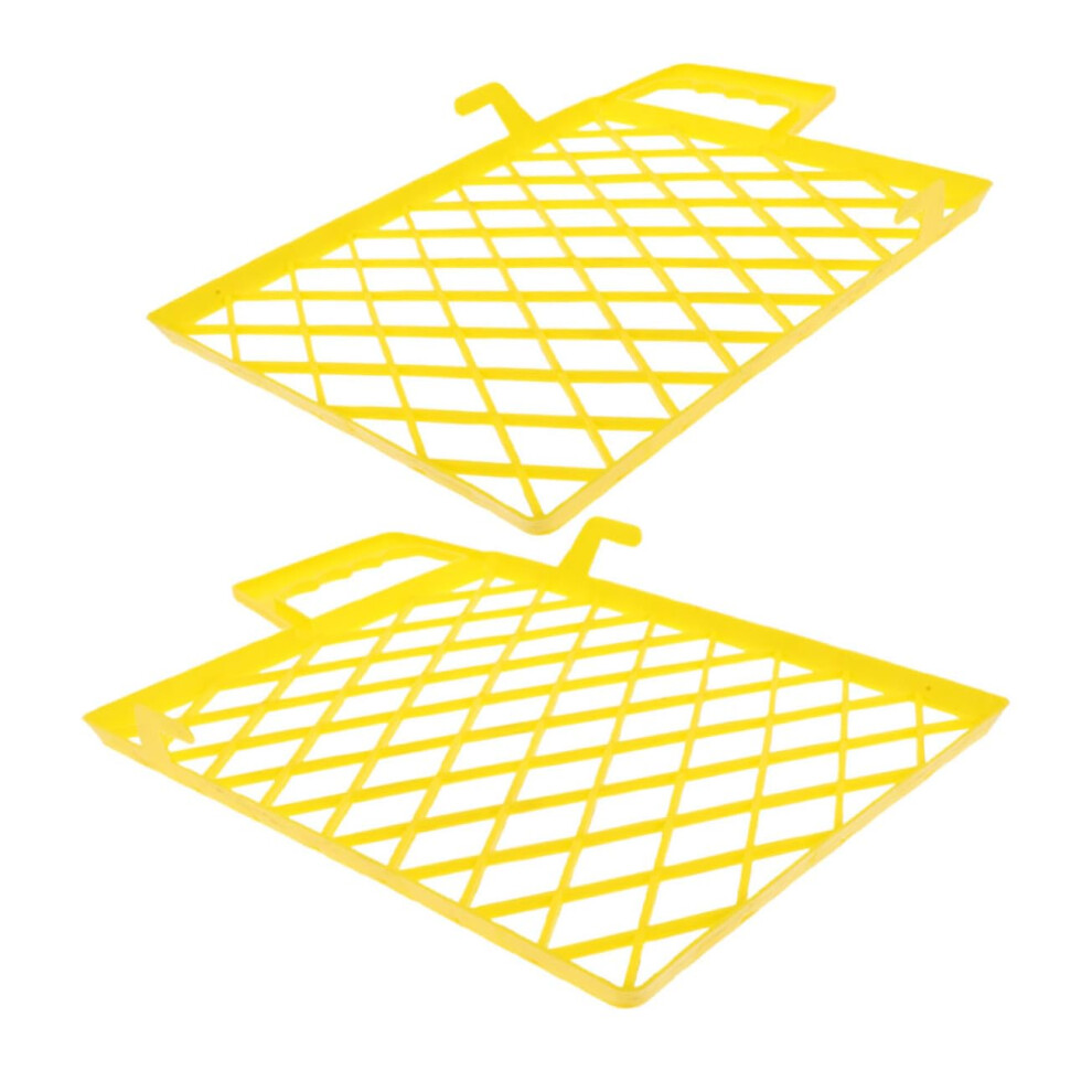 2Pcs Durable Plastic Paint Tray Grid Liners And Reusable Paint Strainer For Smooth Application 9169991233802