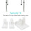 Walker Ski Glides 4 pezzi Adattamento universale Silenzioso 5