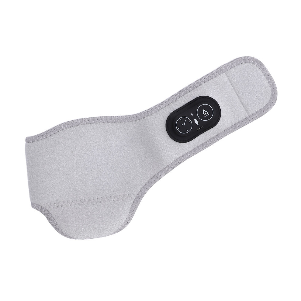 Electric Heated Ankle Wrap, 3 Gear Temp & Timer, 3000mAh Battery, Light Gray
