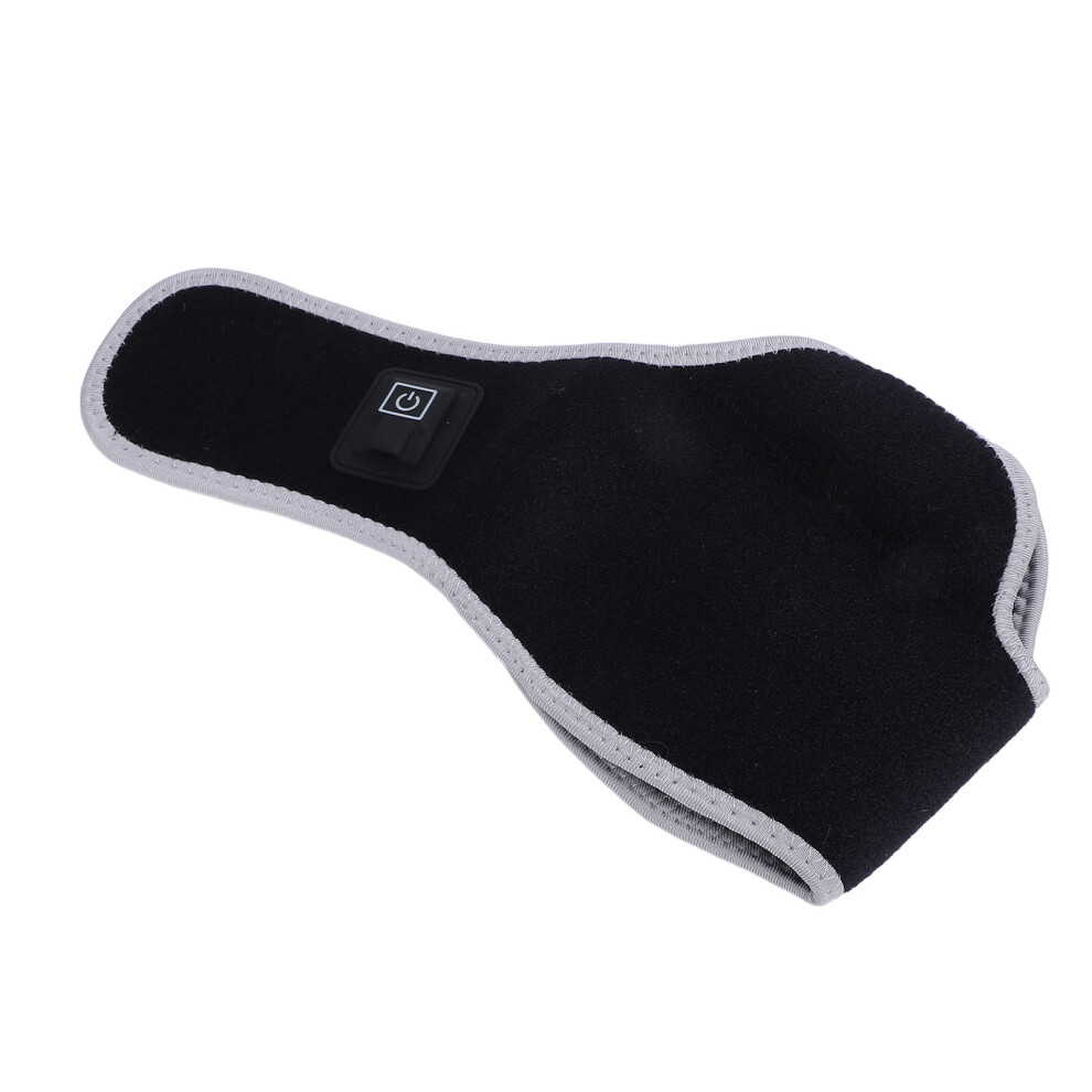 Heated Ankle Brace USB 5V2A Carbon Fiber Adjustable 3 Levels Black