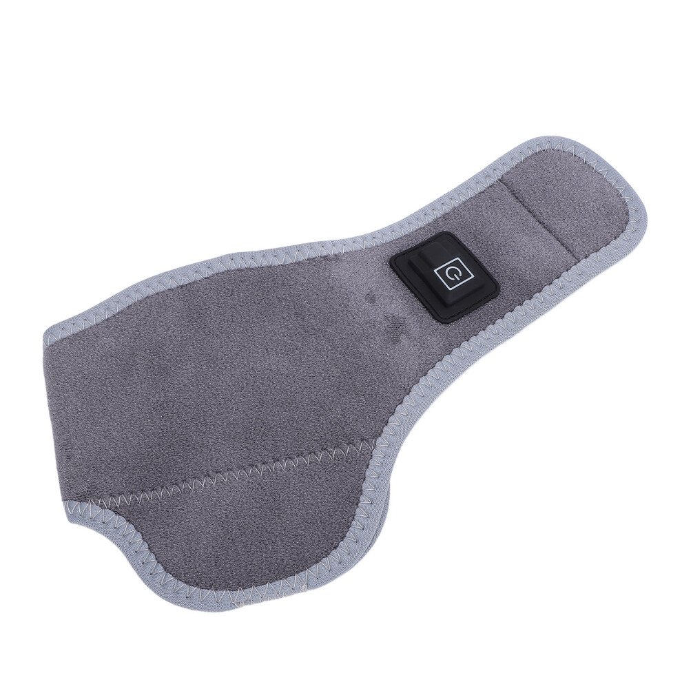 Dark/Gray Heated Ankle Brace Usb 5V2a Nylon Carbon Fiber Adjustable Warmth