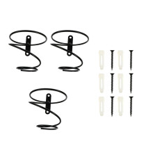 3pcs Wall Mounted Single Bottle Wine Rack Set, SpaceSaving Metal Holder for Kitchen or Bar