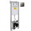 Melbourne Wall Hung Toilet Pack With Wall Frame & Chrome Flush Plate 1