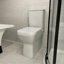 Aura Comfort Height Rimless Close Coupled Toilet & Soft Close Seat
