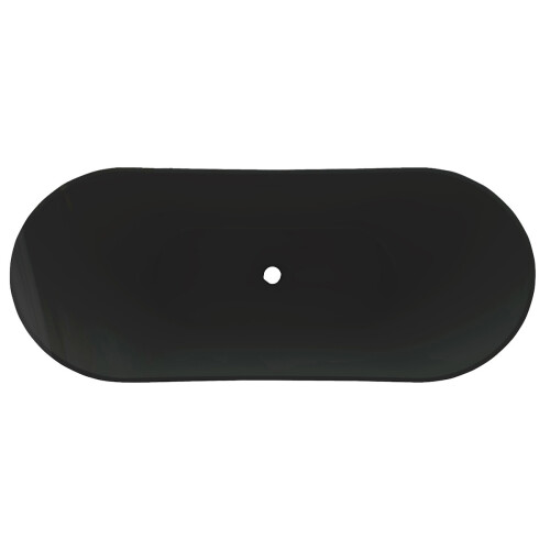 Raven 1700 x 730mm Freestanding Bath - Matt Black 1