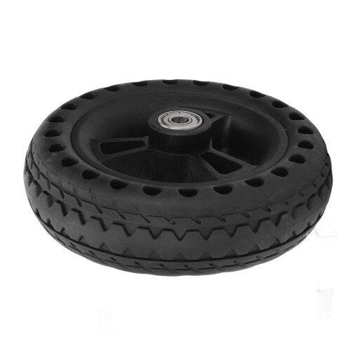 6 Inch TPE Rubber Solid Wheel - 75KG Load, Non-Slip Hand Cart Replacement