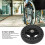 6 Inch TPE Rubber Solid Wheel - 75KG Load, Non-Slip Hand Cart Replacement 5