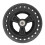 6 Inch TPE Rubber Solid Wheel - 75KG Load, Non-Slip Hand Cart Replacement 12