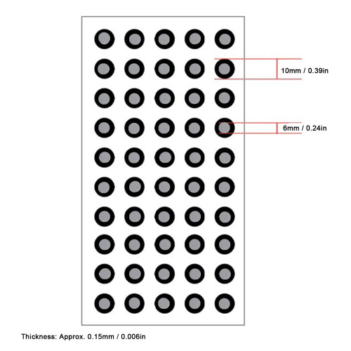 Marqueur de numérisation 3D intérieur 6x10 mm réfléchissant 1000 pièces 1
