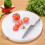 Round Plastic Cutting Board with Handle, NonSlip Surface, Easy Clean, Stain Resistant Kitchen Tool 5