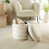 Lowen Teddy Storage Stool elevates your home-White 3