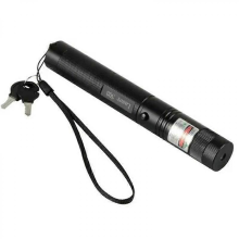 Laser 303 Grüner Laserpointer, handlicher Laserstift für Präsentationen mit Akku und Ladegerät
