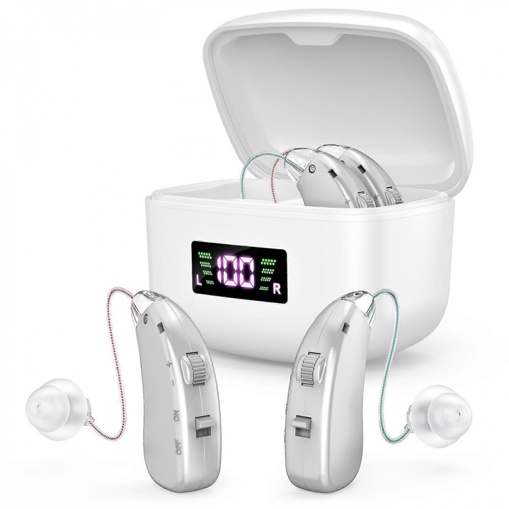 Hearing AIDS compatible with the elderly BTE Rechargeable hearing aid compatible with the deaf Adjustable sound amplifier portable charging