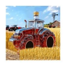 Semi Truck Whiskey Decanter with TractorInspired Design, Shatterproof Glass, Gift for Men