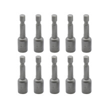 Impact Ready Nut Driver Set 5/16 Inch Magnetic Tip S2 Steel 1/4 Inch Shank with Storage Box
