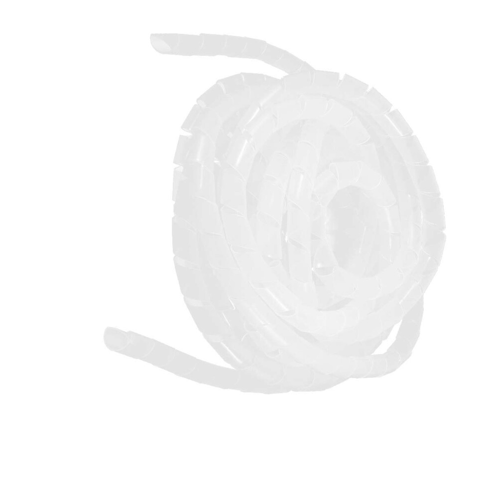 39Ft Spiral Cable Wrap Sleeve 8Mm Polyethylene Organizer For Desktop Pc Wire Management And Protection 9771547212768