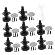 Adjustable Furniture Leveling Feet with Felt Pads for Tables Chairs Cabinets Shelves AntiWobble Support
