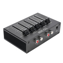 2 in 1 Phono Preamp and Vinyl Record Player Equalizer with 3 Band Tone Control and HiFi Audio