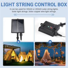 Kits de Caixa de Controle de Painel Solar 1200mAh Painel de Bateria de Lítio para Lâmpada de Tira de Corda LED 3,7V 24V Carregamento