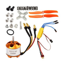 2212 2200KV Motor+30A ESC+6035 Propeller+Propeller Protector Elektrische Motor Kit voor RC Vliegtuig Motor