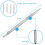 Watch Maintenance Tool Set Strap Installation and Removal Tool Ear-Splitting Single-Headed Ear Fork Strap Removal 5