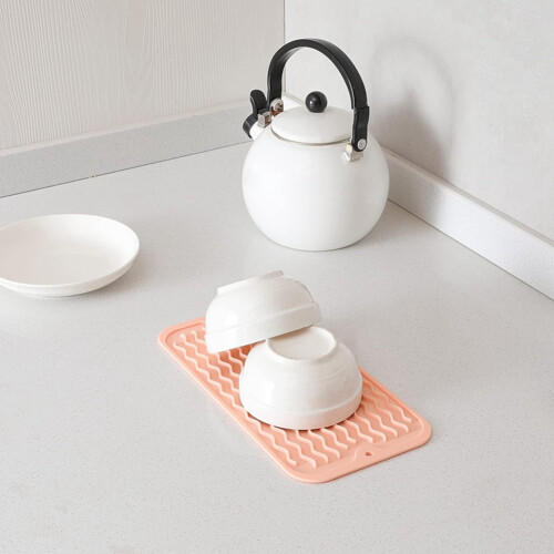 Dish Drying Mat for Multiple Usage, Easy Clean, Eco-Friendly, Heat-Resistant Silicone Mat for Kitchen Counter -A 1