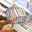 1PCS Pants Clothing Storage Box, 7 Grids Washable Foldable Drawer Clothes Organizer (White) 3