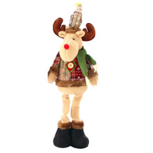 Reno NavideñO de Pie, Peluche de Reno con Patas RetráCtiles, Adornos NavideñOs, DecoracióN NavideñA