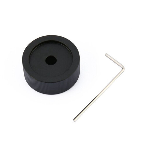 Matte Universal Convenient 32x13mm 6mm Hole Black Solid Aluminum Solid Volume Potentiometer Control Knob 2