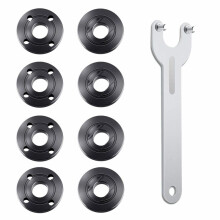 9 Unidades de Moedor de ÂNgulo, Porca de Flange, Kit de Chave de Moedor de ÂNgulo 5/8-11, Porca de Trava de Metal para PeçAs de Moedor