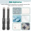 10Pcs Diamond Drill Bits,6mm Dry Diamond Core Drill Bit Set for Ceramic,Granite,Tile,Glass,Marble,Brick,Stone 8