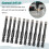 10Pcs Diamond Drill Bits,6mm Dry Diamond Core Drill Bit Set for Ceramic,Granite,Tile,Glass,Marble,Brick,Stone 6