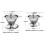 Stainless Coffee Filter Reusable Double Layer Filters Funnel Coffee Dripper Filter Cup Durable Coffee Tools 4-6 Cups 6