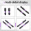 Magnetic Drill Bits D1 Anti-Slip and Shock-Proof Bits with Phillips Screwdriver Bits Magnetic Screwdriver Set (2Set) 5