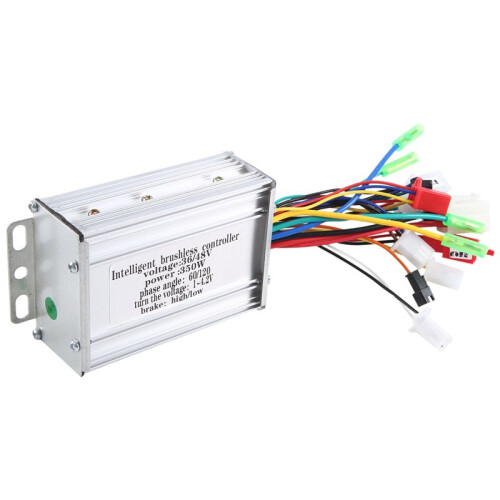 36V/48V 350W E-Bike Brushless Controller for Electric Bicycle E-Scooter Dual Mode Sensor/Sensorless 2
