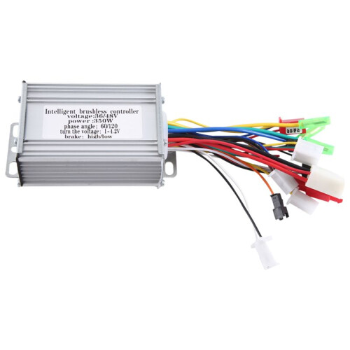36V/48V 350W E-Bike BorstlöS Controller för Elcykel E-Scooter Dual Mode Sensor/Sensorless 1