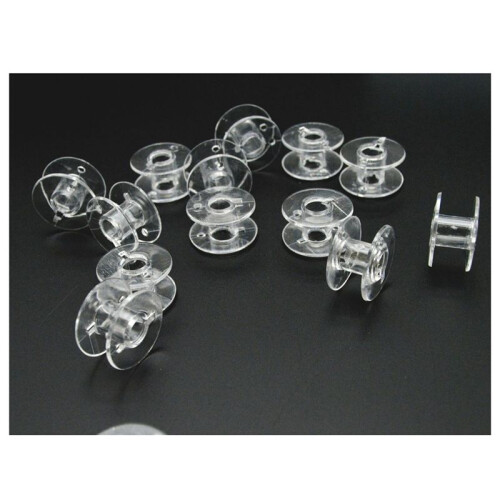 25Pcs Sewing Machine Bobbin, Universal Sewing Bobbins Plastic Sewing Machine Bobbin with Storage Box 2