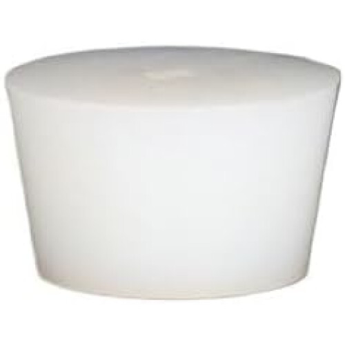 White Silicone Wine Stopper Solid Plug for Fermentation Barrel Home Brewing 37x28x30mm 1