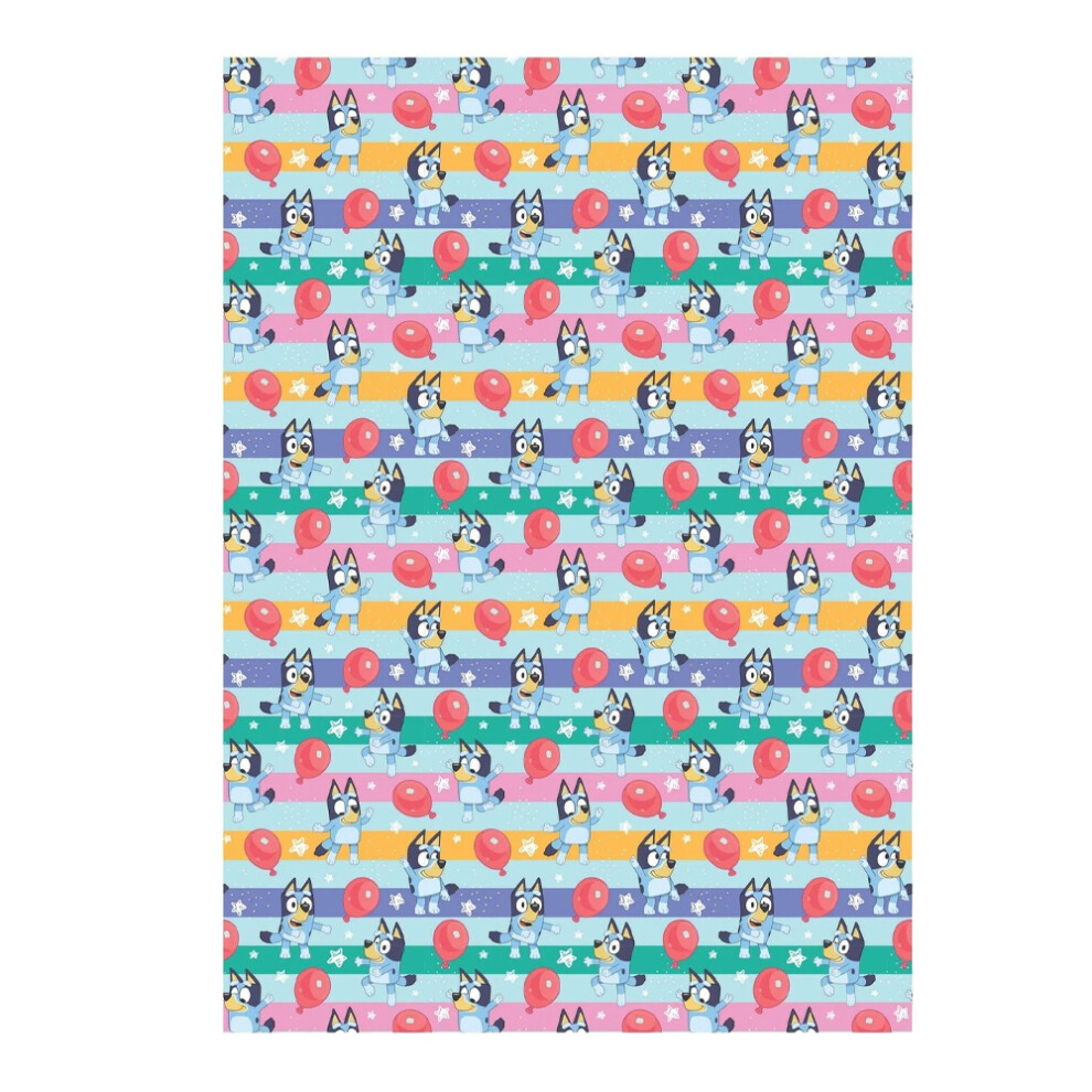 Bluey Balloon Gift Wrap Sheets