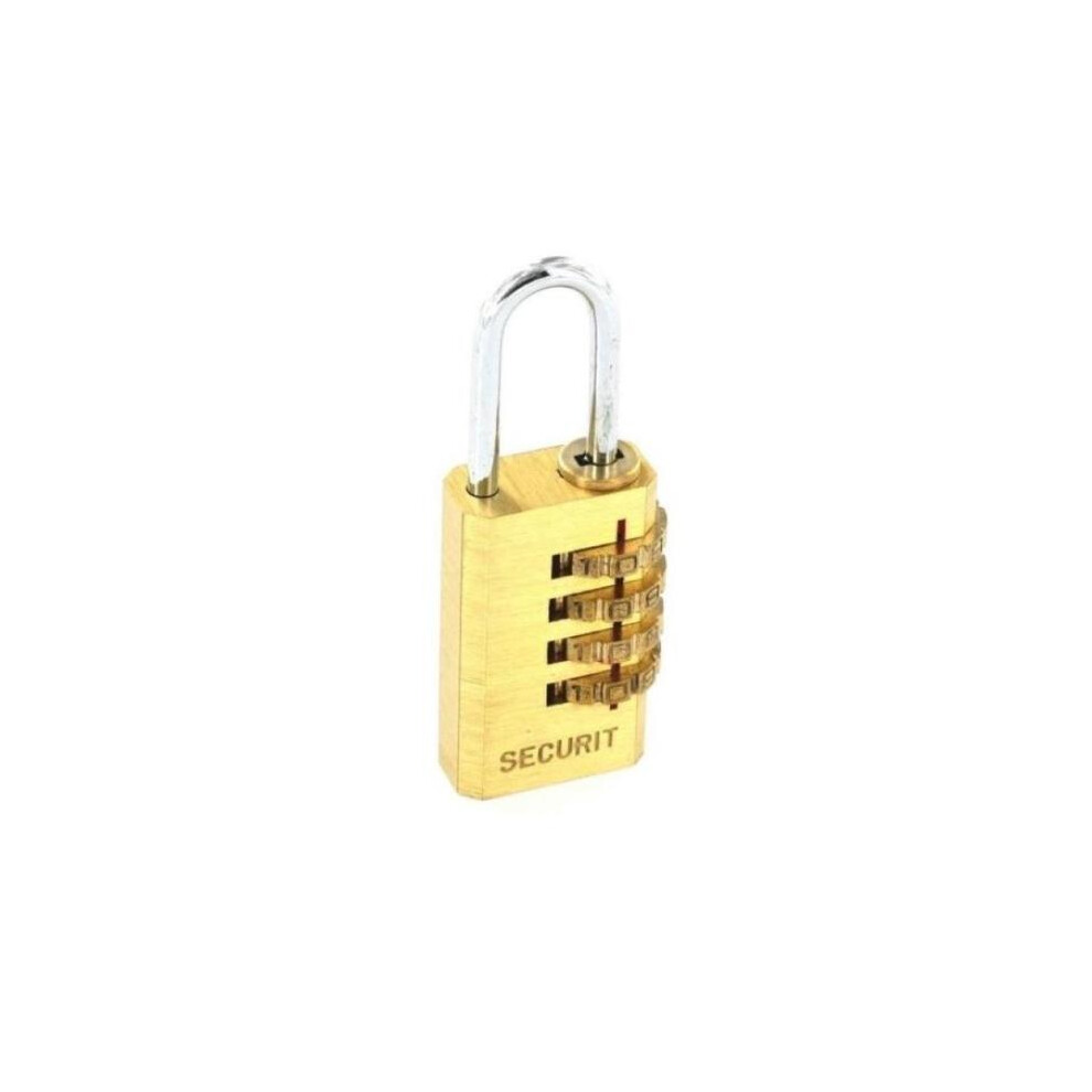 - Securit Br Combination Padlock Gold/silver (20mm) - Image 2
