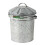 Ambassador Mini Galvanised Bin 1
