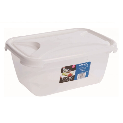 Wham (1.6L, White) Wham Rectangular Food Storage Container 2
