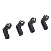 4 pezzi di giunto sferico in lega metallica da 7,0 mm filetto M4 nero