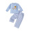 (3-4 Years, Sky Blue) Conjunto de 2 calça xadrez. 1
