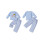 (6-7 Years, Sky Blue) Conjunto de 2 calça xadrez. 2